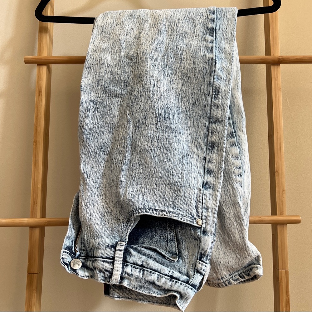 LA BLUES vintage 80s acid wash high waist jeans